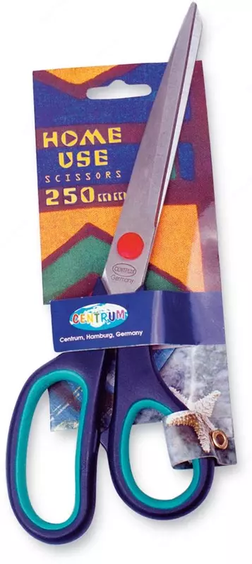 Ножницы HOME USE 250 мм с резиновыми ручками
