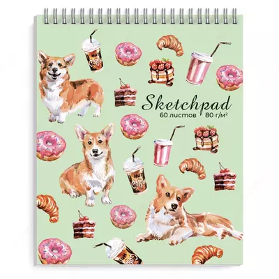 Скетчпад для эскизов А6 125х150 мм