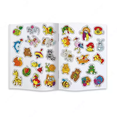 Stikerlar bilan bo'yash kitobi 205x280 mm, 12 bet