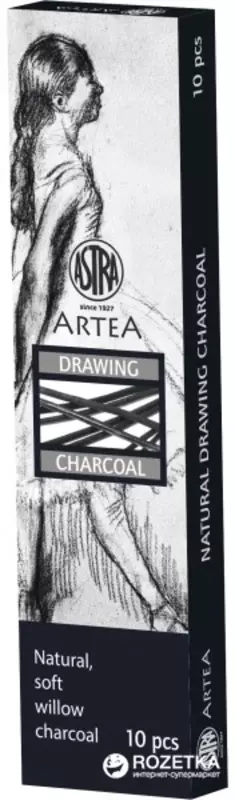 Набор угля для рисования 10 шт