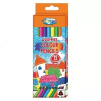 Rangli plastik uchburchak qalamlar 12 ta rang