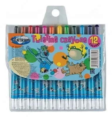 Мелки восковые Twist с выдвижным стержнем