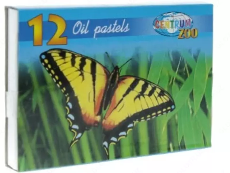 Мелки пастельные восковые ZOO