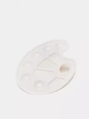 Акварельная палитра с 10 ячейками 17х23 см (пластик)