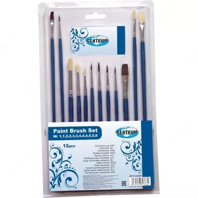 Набор кисточек из натуральной щетины