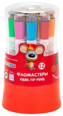 Фломастеры "Цветик" со штампом