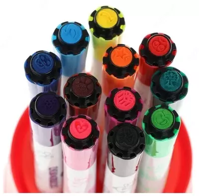 Фломастеры "Цветик" со штампом