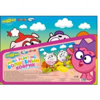 Покрытие-раскраска на стол, пластиковая, водная, формат А4