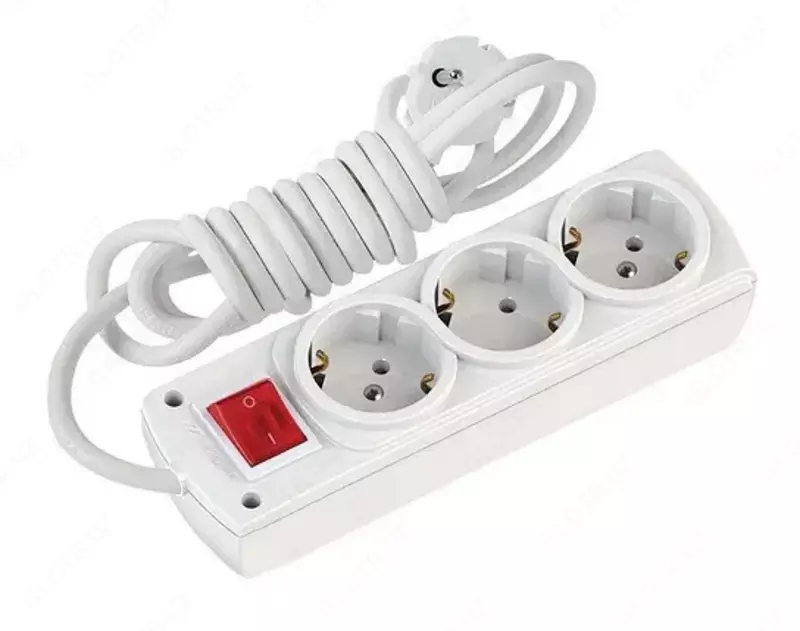 Elektr uzatma kabeli 3 ta konnektor