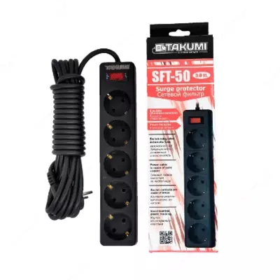 Удлинитель электрический Black Takumi УЭ5-10А SFT50