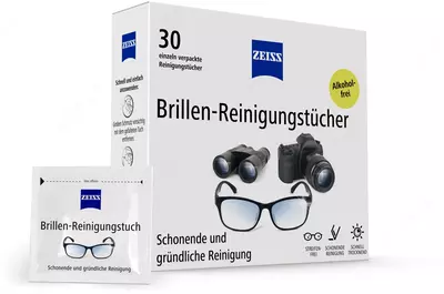 Салфетки ZEISS, влажные, для мониторов, оптики и стеклянных поверхностей, 30 шт Салфетки ZEISS, влажные, для мониторов, оптики и стеклянных поверхностей, 30 шт