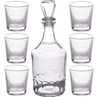 Dekanterli ko'zoynaklar to'plami