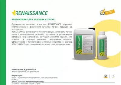 RENAISSANCE ВОЗРОЖДЕНИЕ ДЛЯ УВЯДШИХ КУЛЬТУР