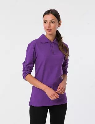 Поло с логотипом (с длинным рукавом)