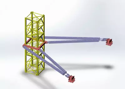 Крепежные системы для башенных кранов (пристежки)