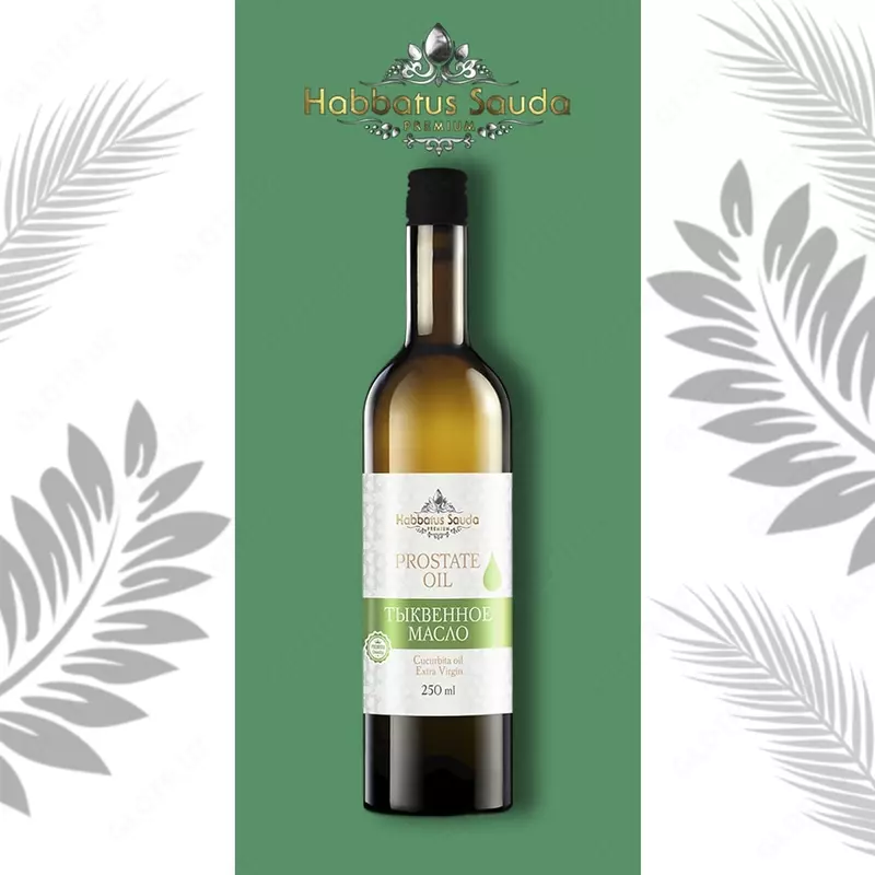 Qovoq urug'i yog'i qayta ishlanmagan prostata yog'i Habbatus Sauda Premium
