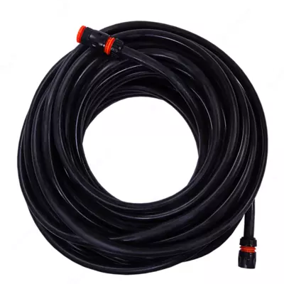 Шланг поливной резиновый неармированный низкого давления диаметр 10 мм. С КОМПЛЕКТОМ НАСАДОК 15