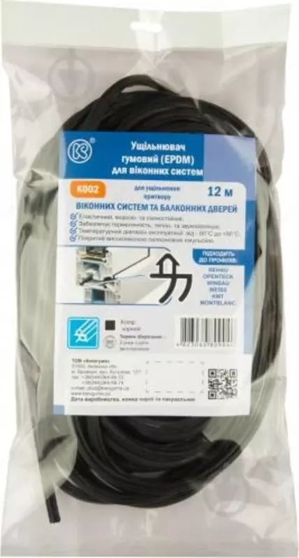 Уплотнитель фигурный резиновый Киевгума К002 "REHAU"