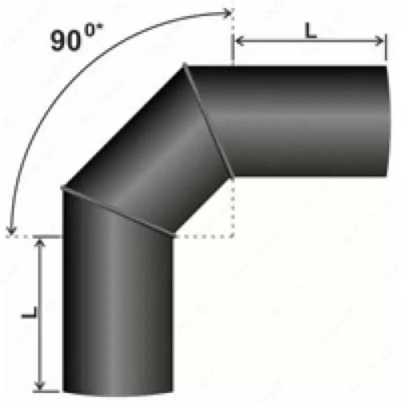 Payvandlangan kran 90˚