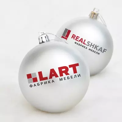 Ёлочные игрушки с логотипом