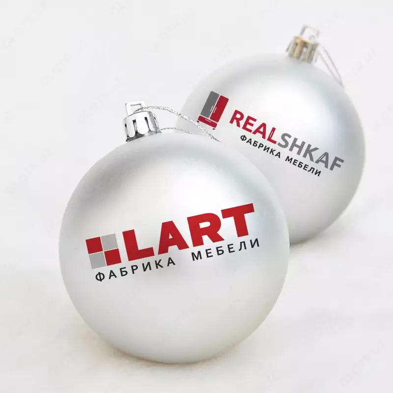 Ёлочные игрушки с логотипом