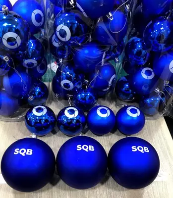 Ёлочные игрушки с логотипом