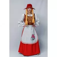 Kattalar kostyumi qizil shlyapa