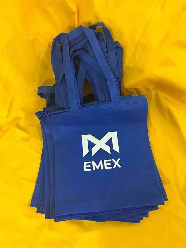  Eko sumka  logotipli shopper (rangli/paxta + poliester) 35*40 sm - 