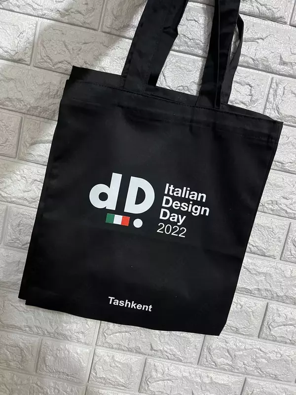   Eko sumka  logotipli shopper (rangli/paxta + poliester) 35*40 sm