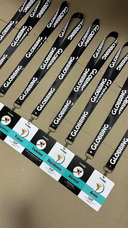  Logotipli nishon uchun lanyard (bir tomonlama  reps) Ulgurji savdo