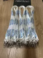  Logotipli nishon uchun lanyard (bir tomonlama  reps) Beydjlar