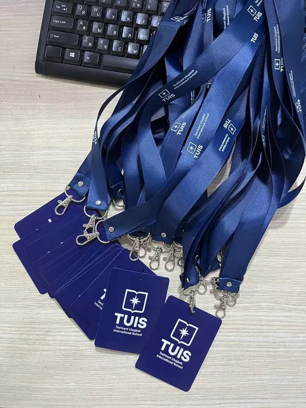  Logotipli nishon uchun lanyard (bir tomonlama  reps) - 