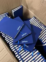 Ежедневник с логотипом Moleskine (синий) Только оптом