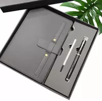 Подарочный бизнес набор в коробке ежедневник  ручка  с логотипом