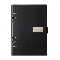 Uzuklarda A5 kundaligi  katak naqshli 140 varaq  tasmali  logotipli