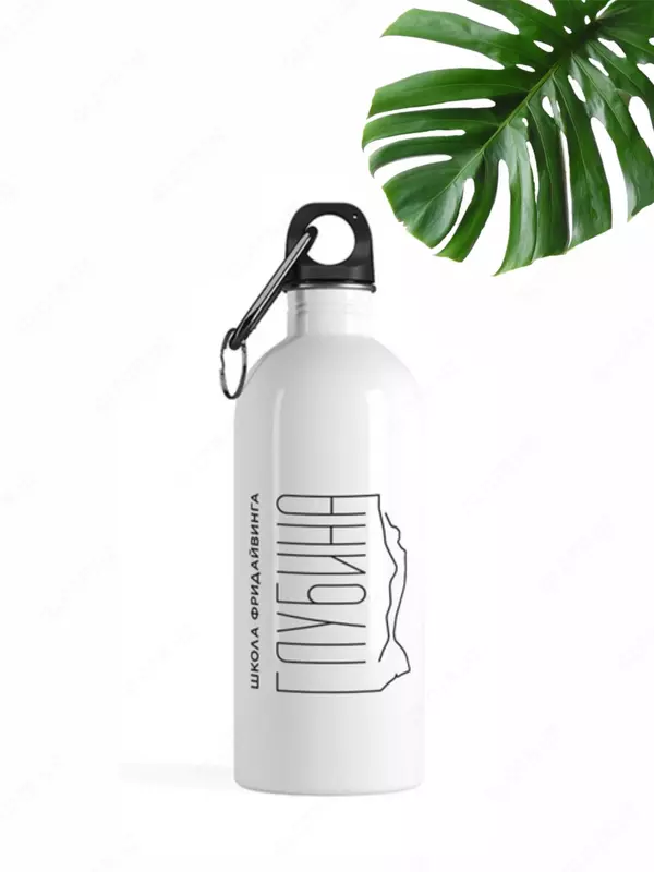 Logotipli alkogolsiz ichimliklar uchun suv shishasi