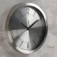Часы настенные с логотипом (металл)