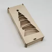 Коробка новогодняя с логотипом - по запросу