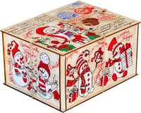 Коробка новогодняя с логотипом
