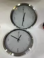 Часы настенные с логотипом (металл)