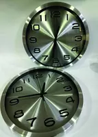 Часы настенные с логотипом (металл)