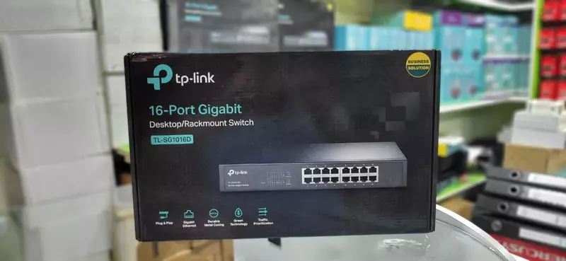 TP-LINK 16-PORT GIGBIT SWITCH (TL-SG1016D)