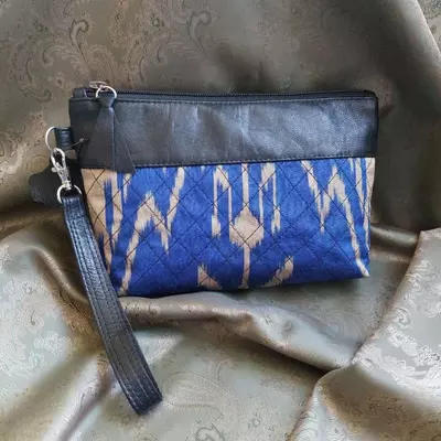 Клатч "Аквамарин" ручной работы