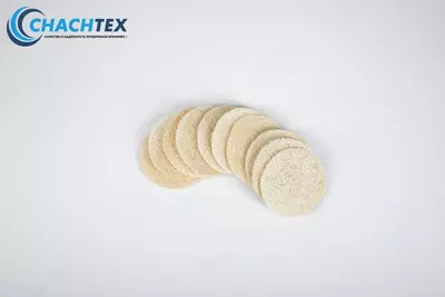 Косметическая мочалка "диск-скраб" для лица "ECO LUFFA" АРТ. М-17