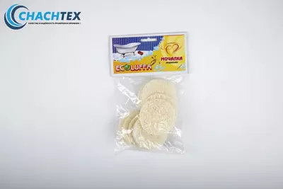 Косметическая мочалка "диск-скраб" для лица "ECO LUFFA" АРТ. М-17 Только в розницу