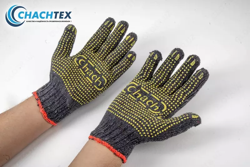 PVX qo'llanilgan paxta qo'lqoplari 40g 10kl Ulgurji savdo