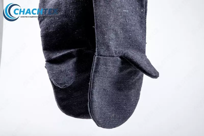 Рукавицы рабочие с двойным наладонником тёмно-синие Только оптом