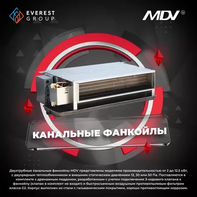 Цена по запросу Фанкойлы MDV в ассортименте