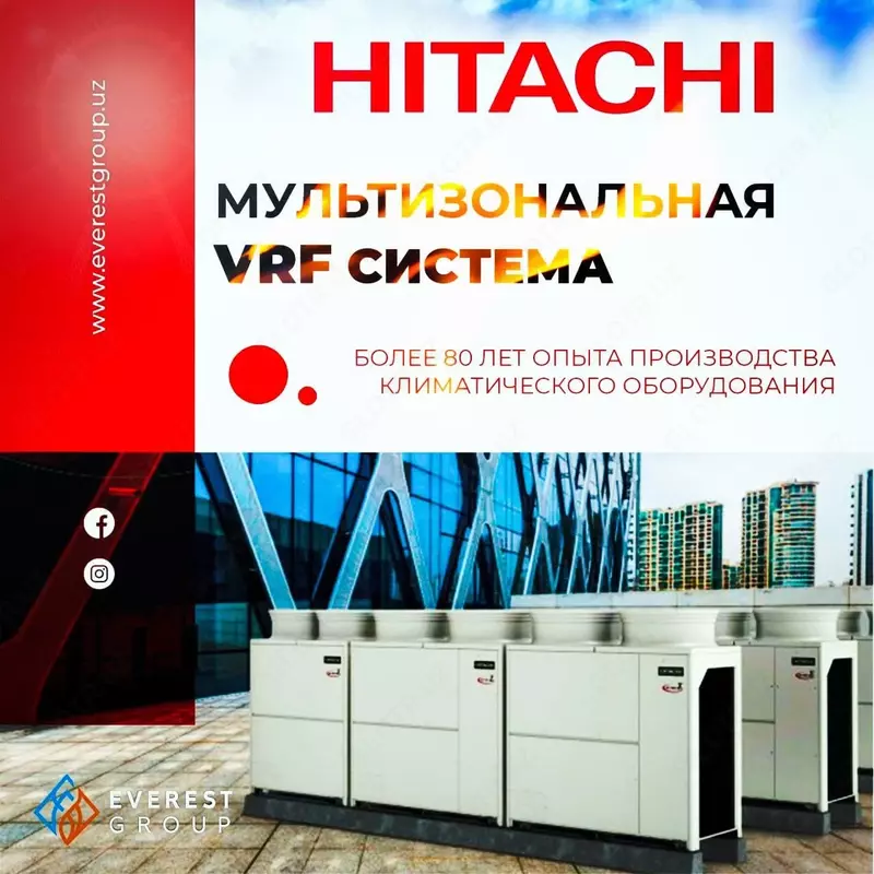 МУЛЬТИЗОНАЛЬНЫЕ СИСТЕМЫ VRF HITACHI