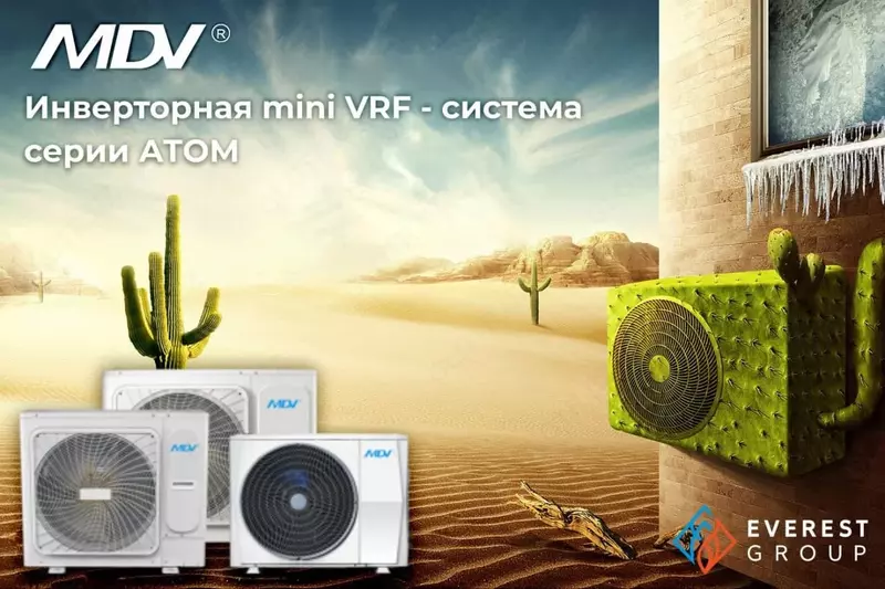 Инверторная MINI VRF - СИСТЕМА MDV СЕРИИ АТОМ